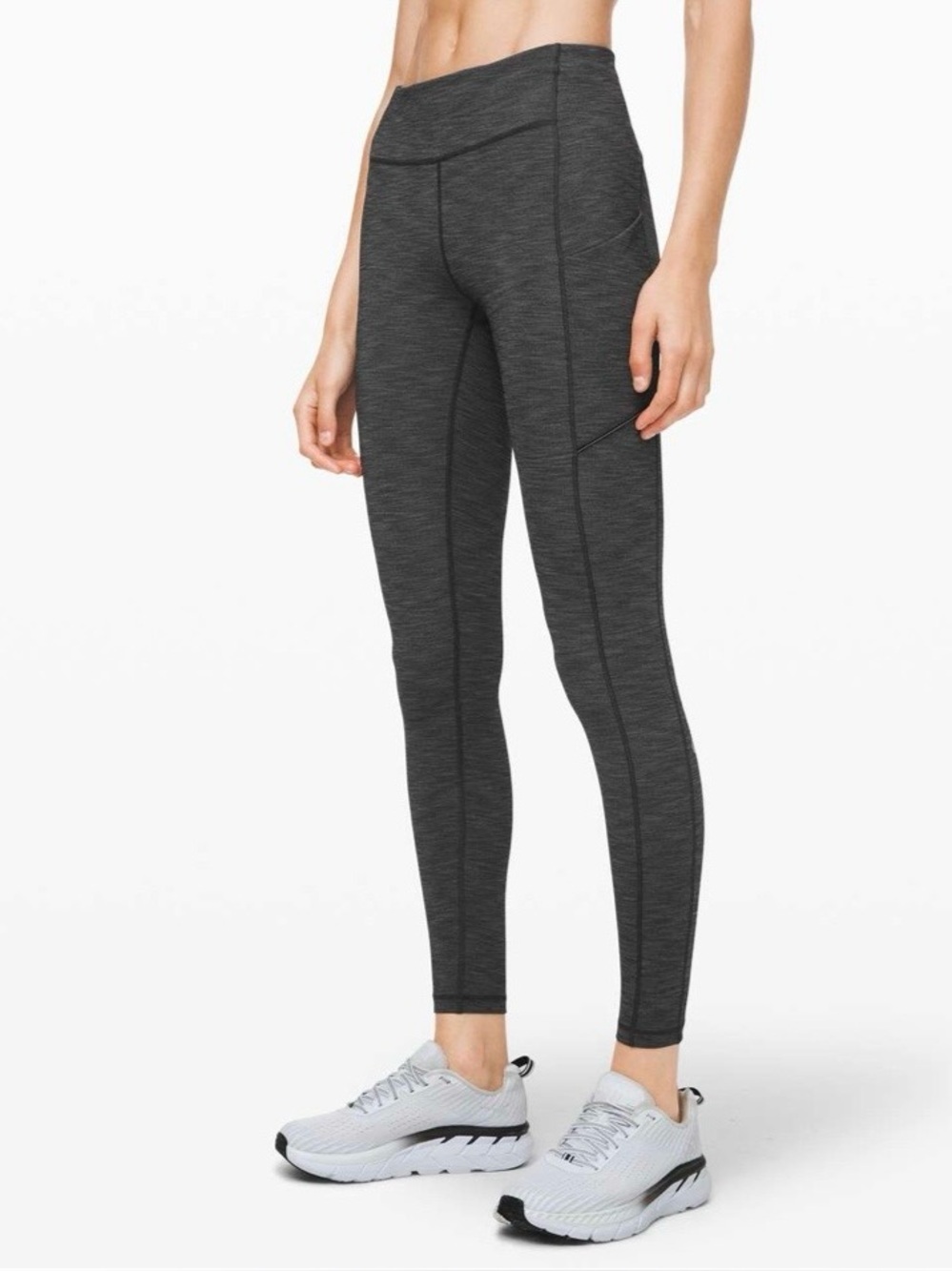 Lululemon Speed Up Tight 28" *Brushed Full-On Luxtreme Heathered Black W5CD7S 4